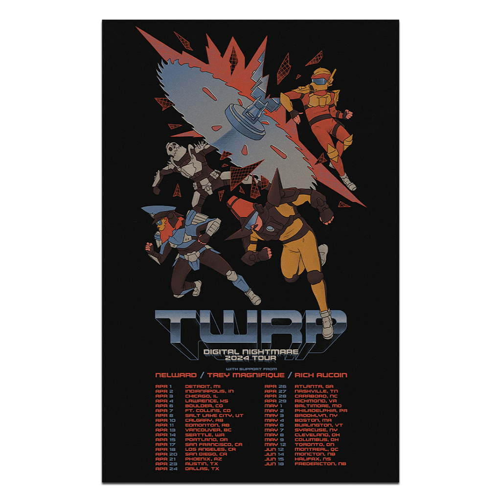 TWRP Digital Nightmare 2024 Tour Poster - TWRP Store